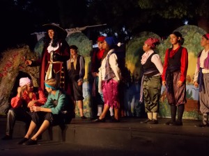 Captain Hook gathers around cast members during the performance of Peter Pan that took place in Artesia last week.