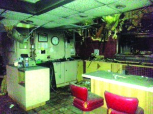 The kitchen of the Carriage House. Fire destroyed the iconic eatery early Wednesday morning.
