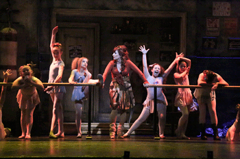 Vicki Lewis (center) stars with the Ballet Girls. PHOTO CREDIT: Michael Lamont  