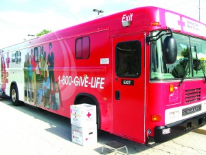 Red cross blood mobile