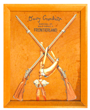 davey crockett poster from frontierland