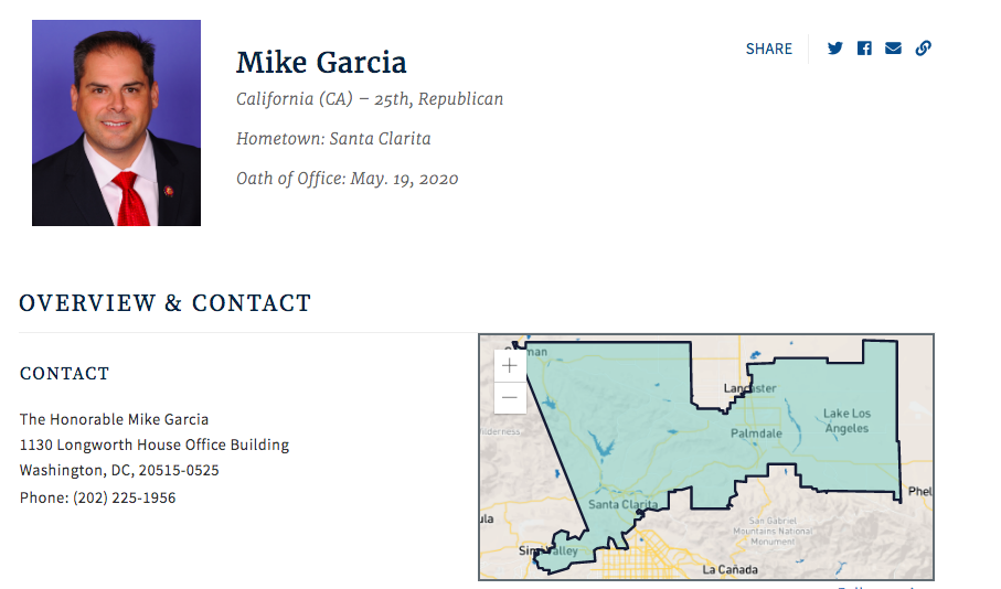 congressman mike garcia contact