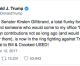 Trump Harasses Kirsten Gillibrand in Latest Tweet
