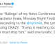 POTUS PSYCHOPATH? Trump Tweets He is ‘Thrilled’ With Virus News Conference Ratings POTUS PSYCHOPATH? Trump Tweets He is ‘Thrilled’ With Virus News Conference Ratings