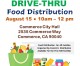 Drive Thru Food Distribution in Commerce August 15 from 10 a.m. to 12 p.m.
