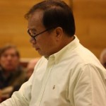 Cerritos community member Richard Lee presented a petition with 1,031 names opposing the Goodwill project.