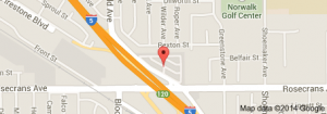 Location of Norwalk Village Mobile Home Park. 