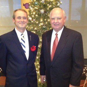 Cerritos College Trustee John Paul Drayer with his late father Edward Drayer.