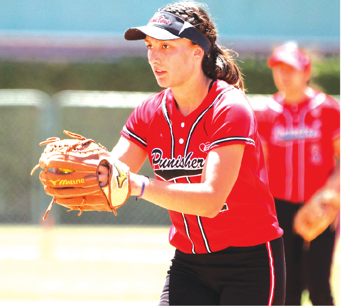 Photo by Armando Vargas PITCHER YAMILA EVANS of the Artesia Punishers graduated from San Marino High after playing in just two varsity games over her final two seasons due to multiple issues involving a new coaching staff. Evans will be attending Siena College on a softball scholarship. PHOTO BY ARMANDO VARGAS.