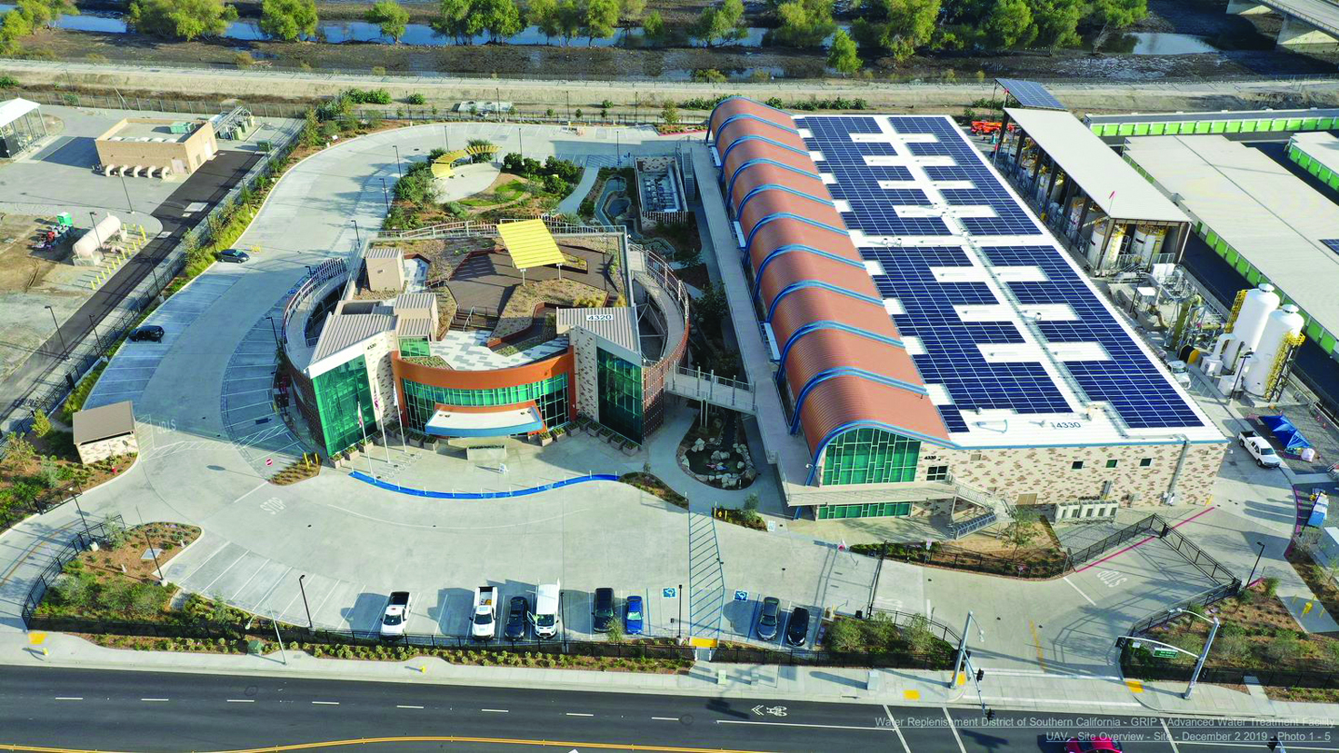 ariel photo of albert robles center