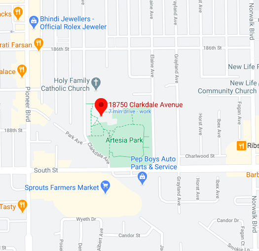 artesia CA park map